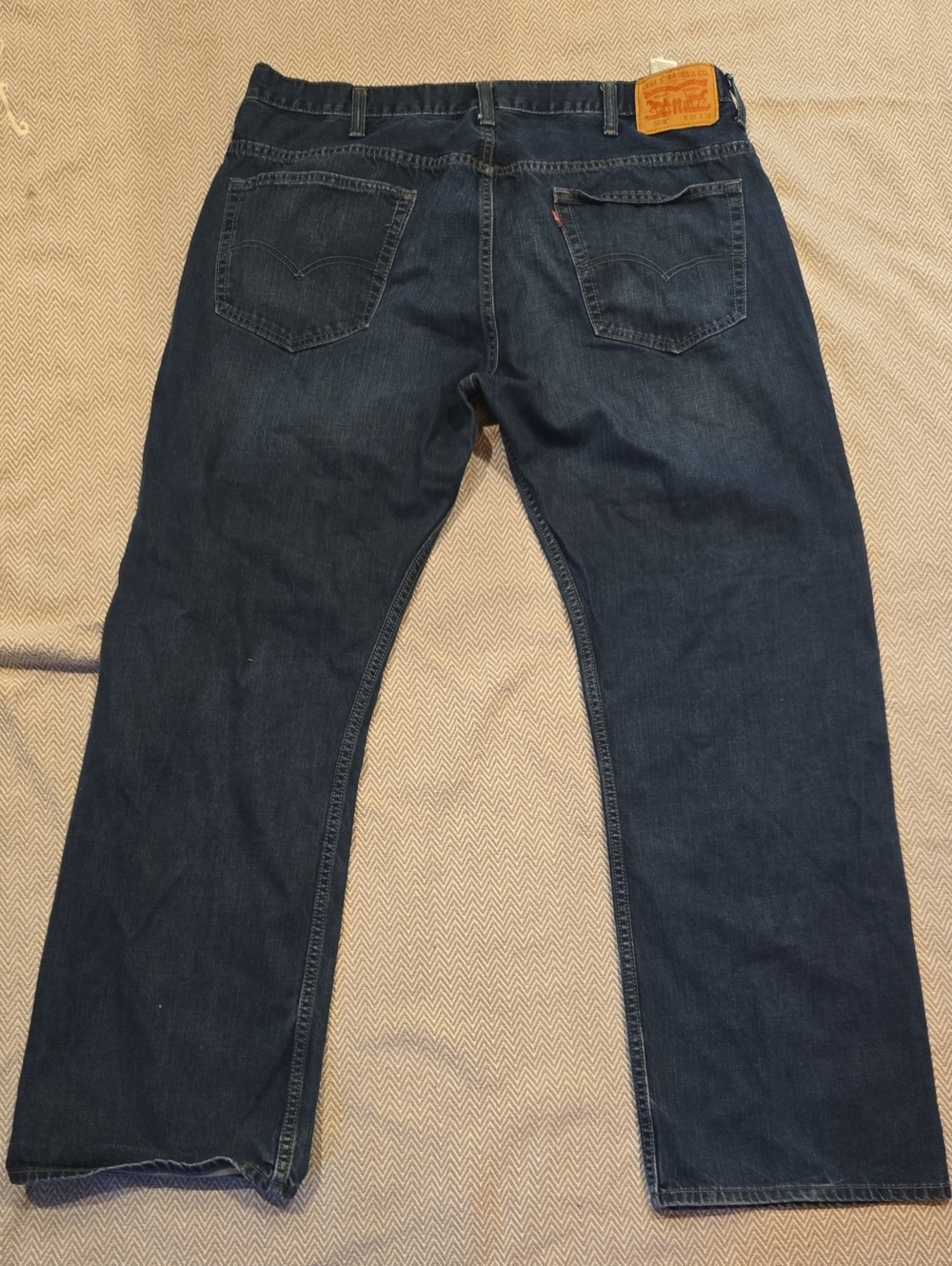 Vintage Levi's 569 Loose Straight Jeans Dark Wash Baggy Skater Y2K 38x32 Clean